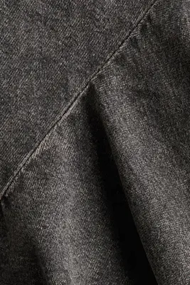 Jupe asymétrique en denim - Gris denim foncé — photo 3