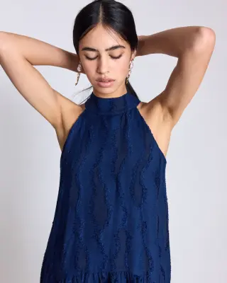 Robe Daphne bleu marine — photo 2