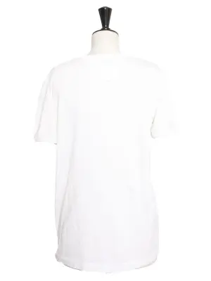 T-shirt manches courtes en coton blanc imprimé "Sicily is my love" Prix boutique 325€ Taille 38 — photo 4