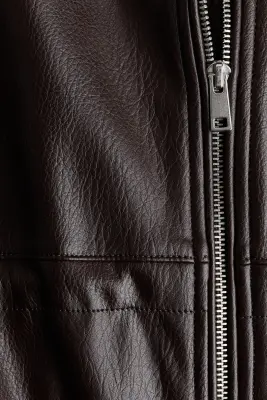 Veste oversize avec cordon de serrage à la taille - Bordeaux — photo 4