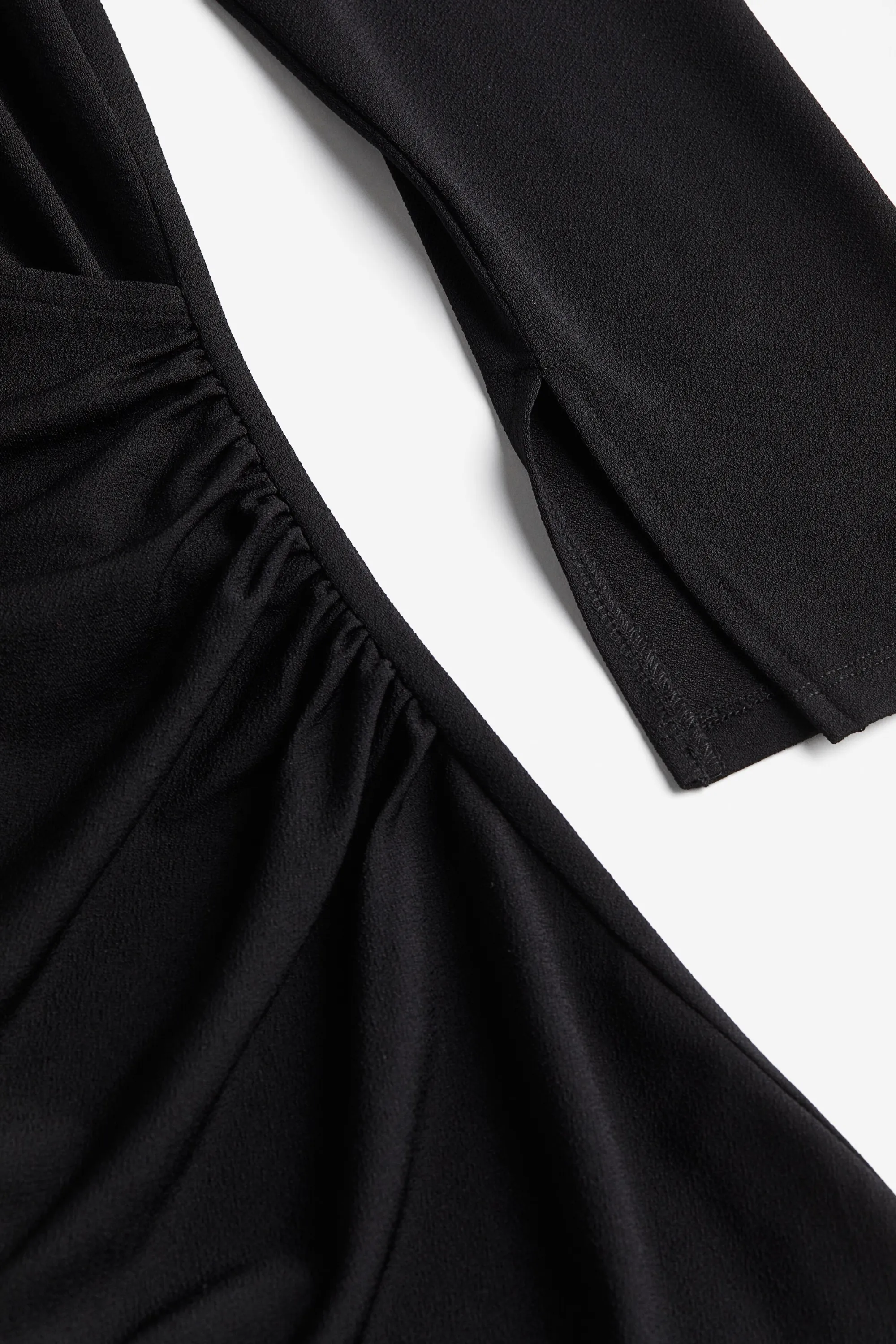 Robe chemise croisée - Noir