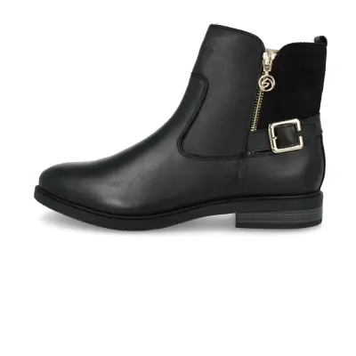 Bottines Remonte D1U71-00 Noires - Cuir Lacets Zip Grande Pointure Femme — photo 2