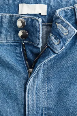 Wide High Jeans - Bleu denim clair — photo 2