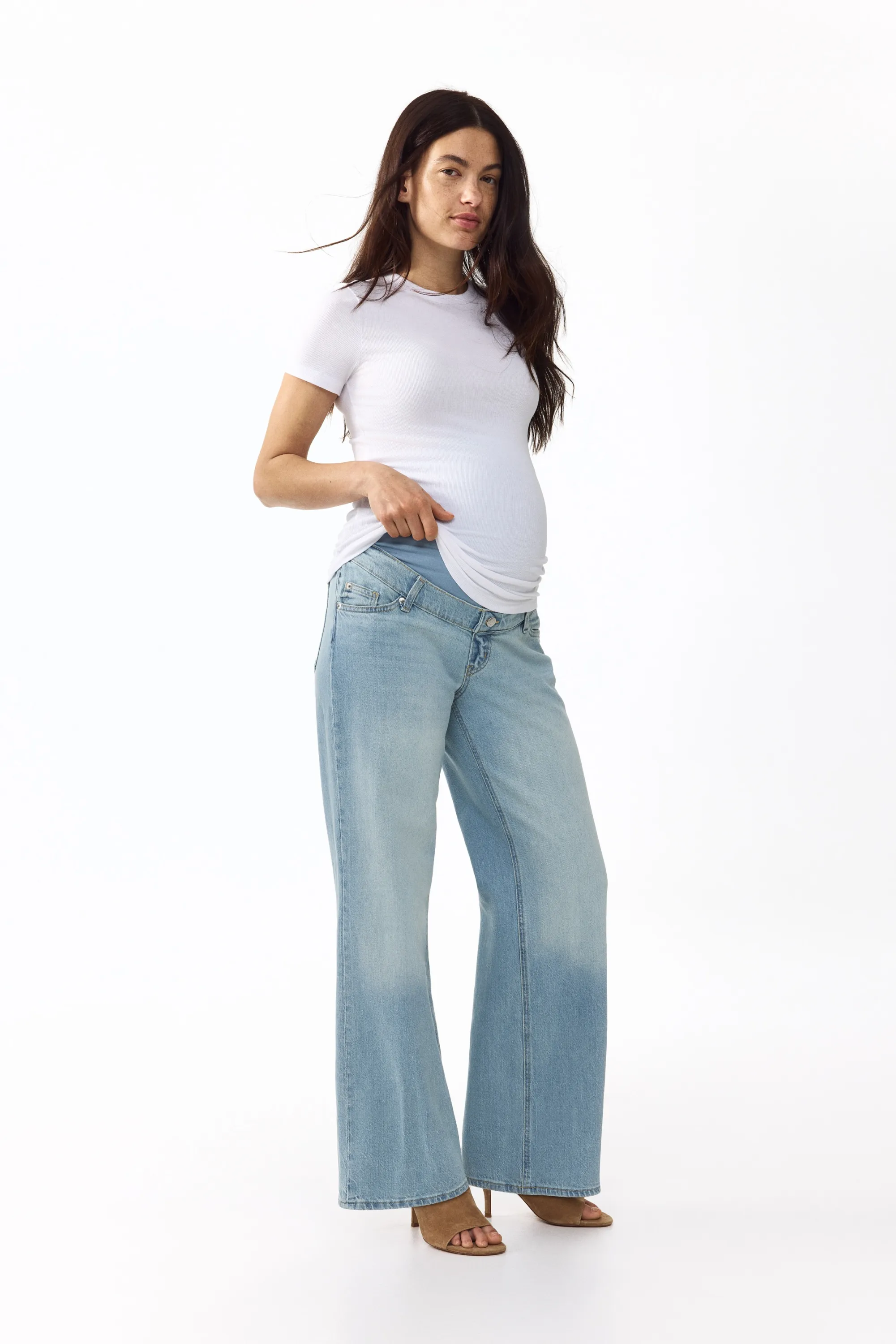 MAMA Jean large - Bleu denim pâle
