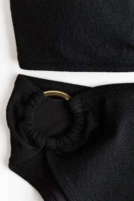 Maillot de bain paddé High Leg avec ouverture - Noir — photo 3