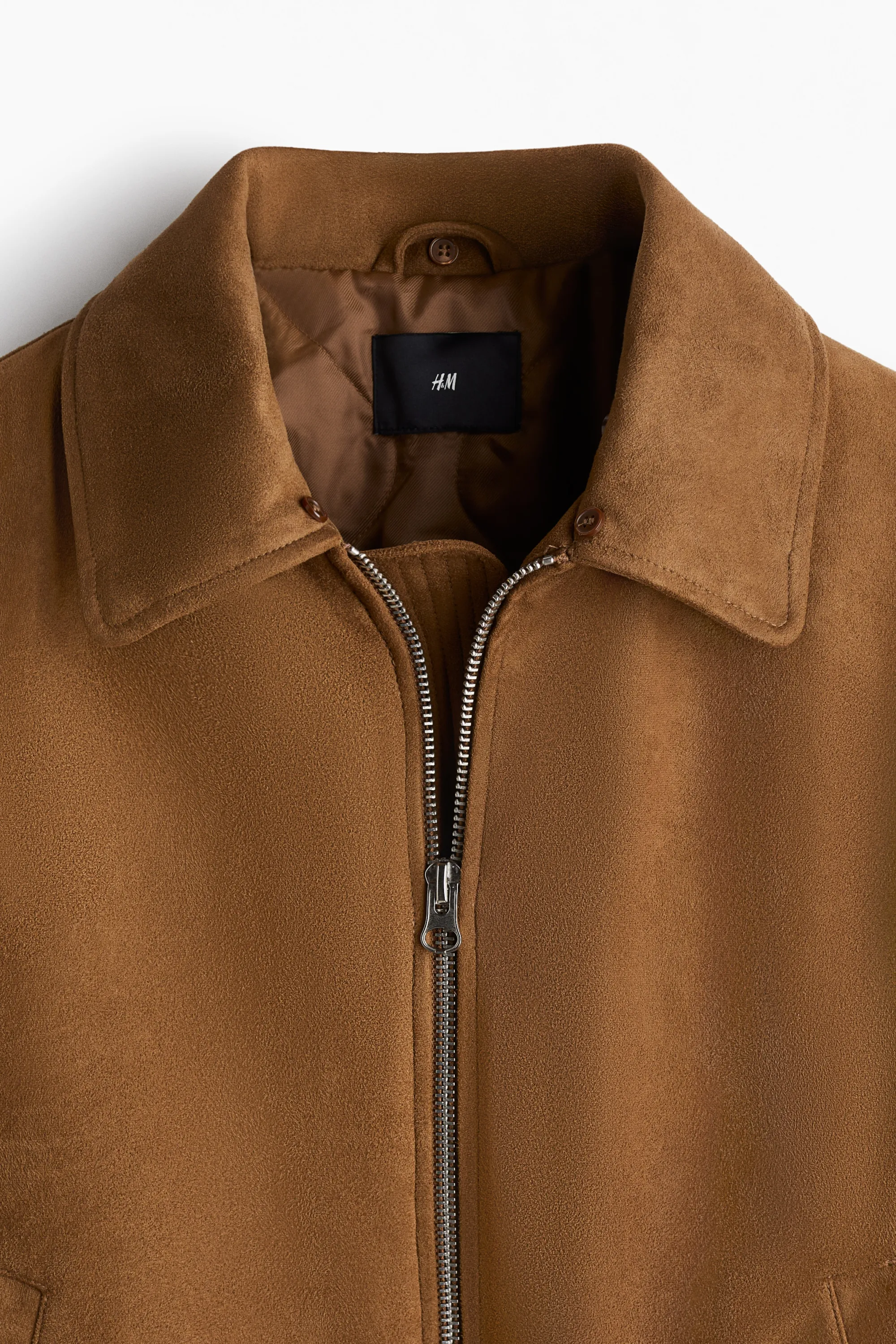 Veste avec col en tissu Teddy bear - Marron