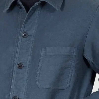 Veste Workwear en Moleskine en Coton Bio 4M/5 - Graphite — photo 2