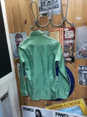 Chemise verte à pois — photo 3