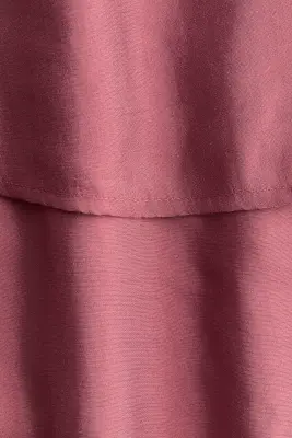 Jupe volantée en viscose mélangée - Rose foncé — photo 4