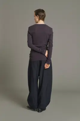 TEE-SHIRT ISABELLA MARRON ROUGE/VIOLET FONCÉ — photo 4
