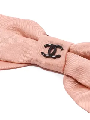 Barrette noeud en satin rose Retail price 490€ — photo 2
