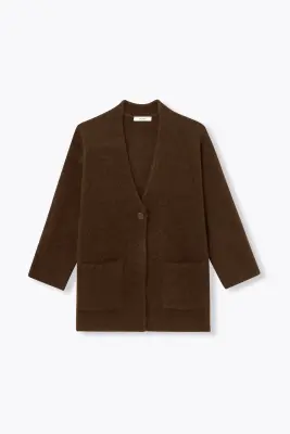 Long cardigan oversize Femme