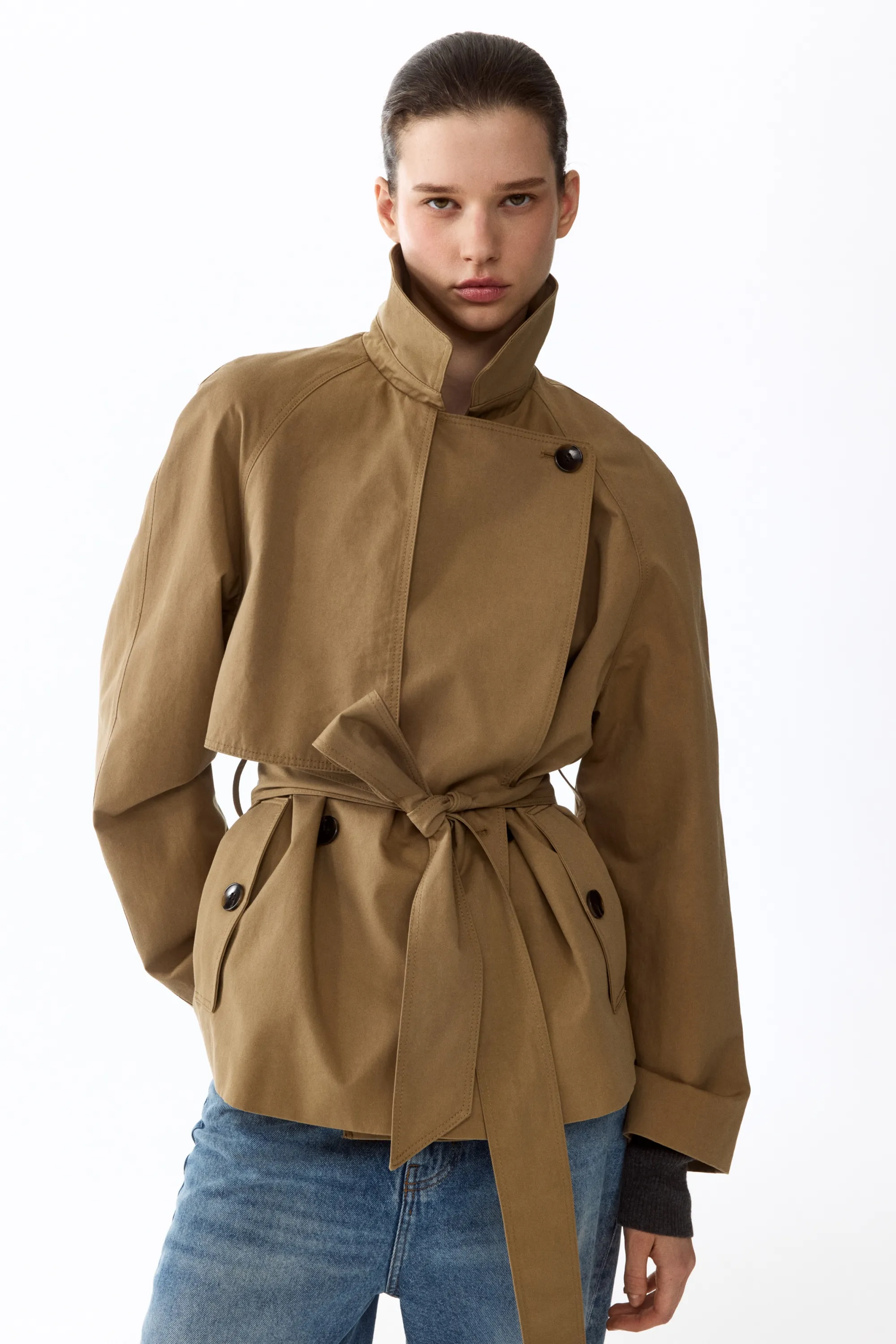Trench-coat court - Beige