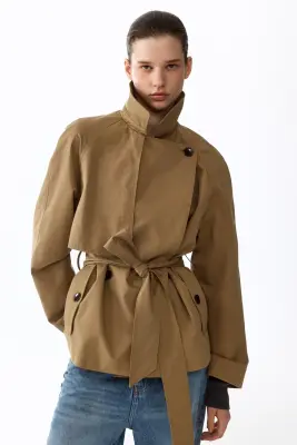 Trench-coat court - Beige — photo 1