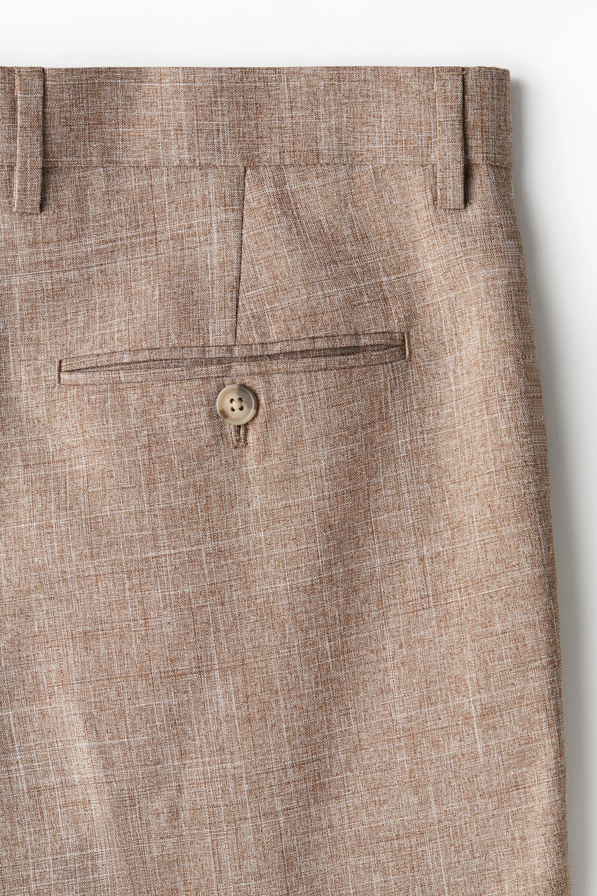 Pantalon de costume Regular Fit - Beige chiné
