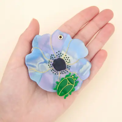 Miroir Fleur bleue Coucou Suzette — photo 2