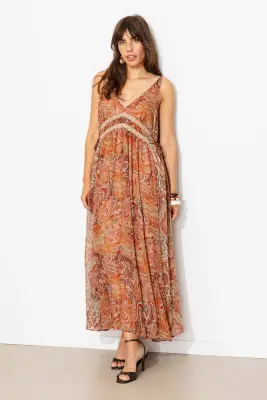 Robe longue imprimée Femme — photo 2