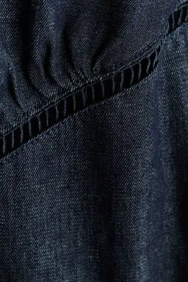 Robe midi en denim - Bleu denim foncé — photo 5