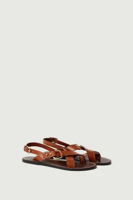 SANDALES FLORENCE COGNAC — photo 4