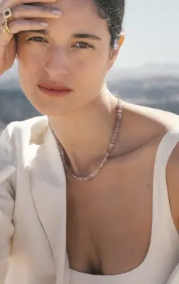 Nouveau ! UCCIANI Collier Lau Quartz Fraise — photo 3