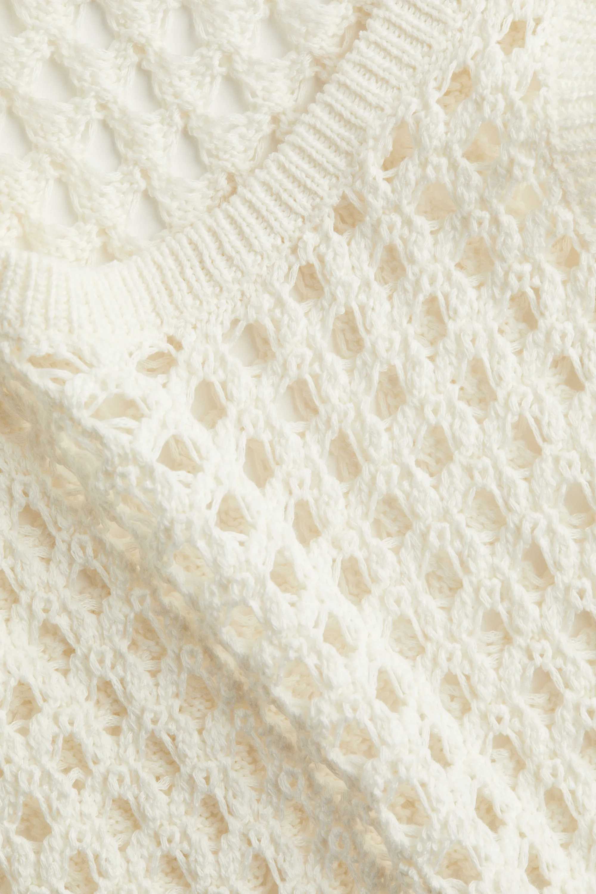 Robe façon crochet - Blanc