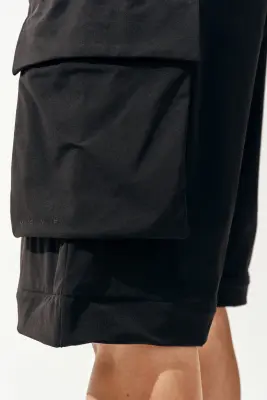 Pantalon modulable à jambes barrel - Noir — photo 5