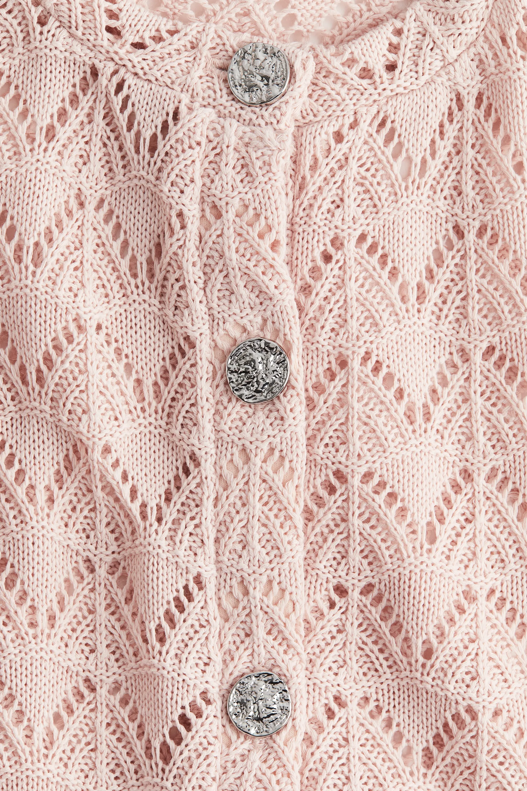 Gilet en maille pointelle - Light dusty pink