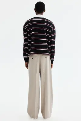 Pantalon chic Loose Fit - Beige — photo 2