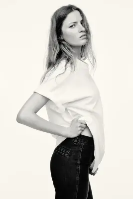 Flared High Jeans - Bleu denim foncé — photo 1