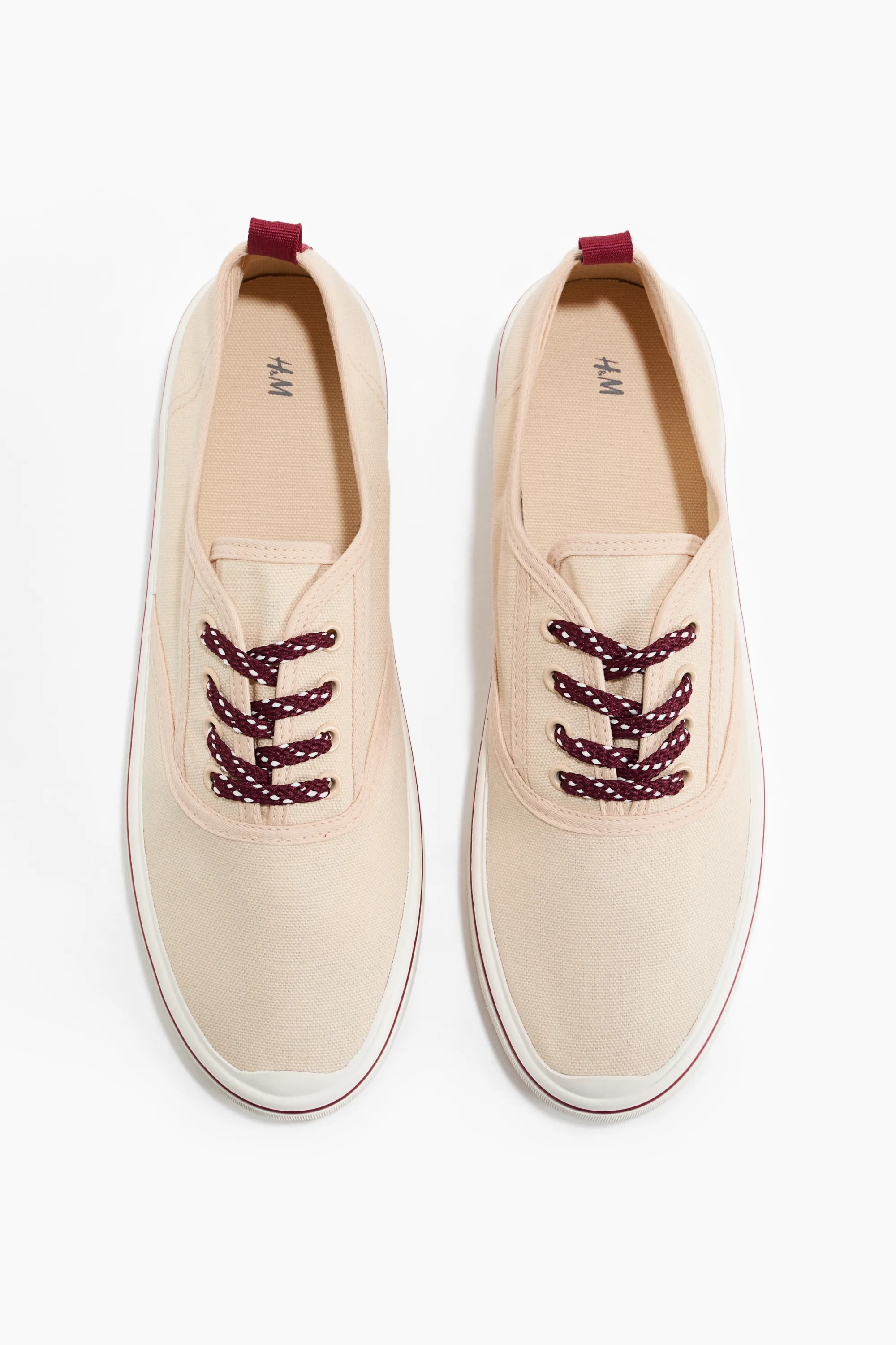 Sneakers en toile de coton - Crème