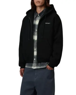 Hooded Ebbert Jacket Black White — photo 3