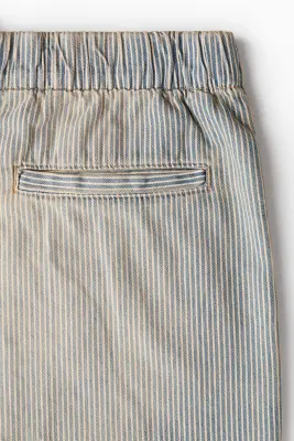 Short Baggy en denim - Bleu denim clair/rayé — photo 2