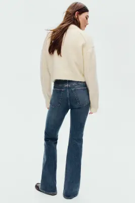 Flared High Jeans - Bleu denim — photo 2
