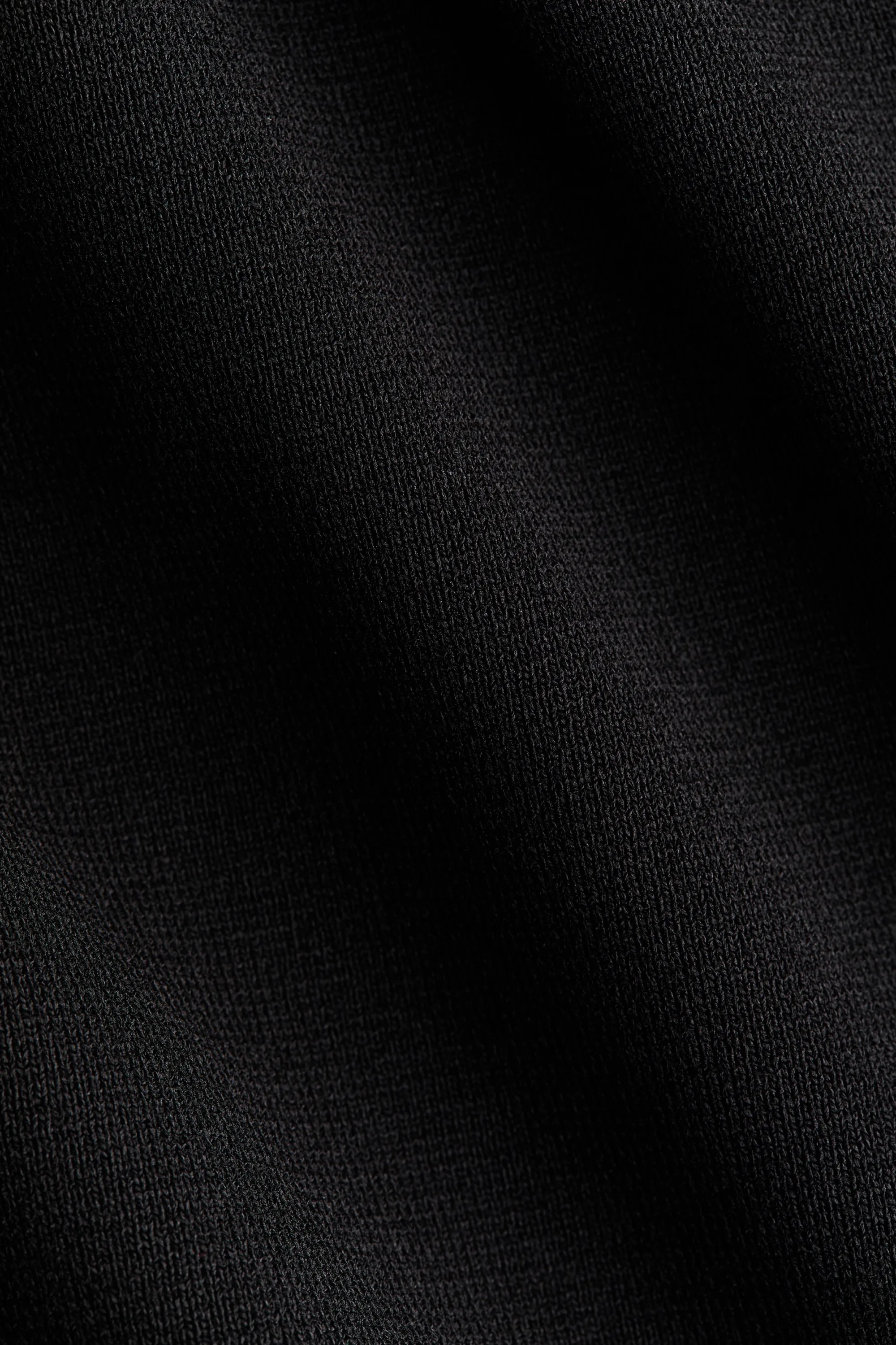 Robe midi à effet drapé - Noir