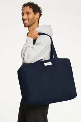 Sac Elzévir denim Rive Droite — photo 3