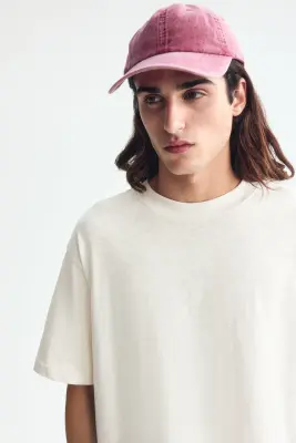 T-shirt Relaxed Fit en coton - Crème — photo 2