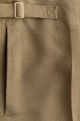 Wide tailored trousers - Vert kaki clair — photo 4