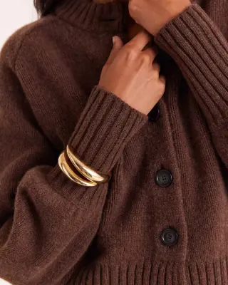 Cardigan Hilda marron — photo 3