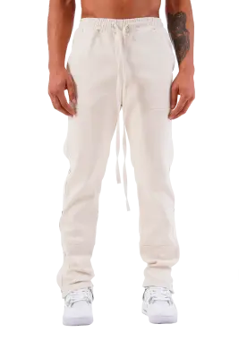 Champagne Cargo Popper Trousers