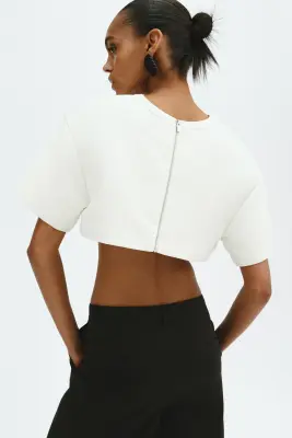 Crop top - Blanc — photo 1