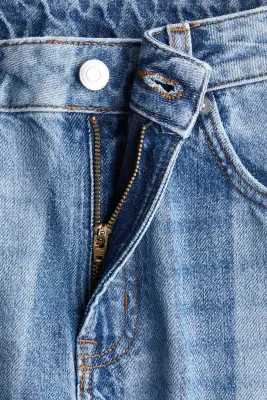 Wide High Jeans - Bleu denim/rayé — photo 2