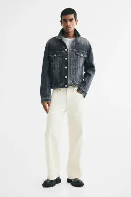 Veste Trucker en denim - Bleu denim — photo 2