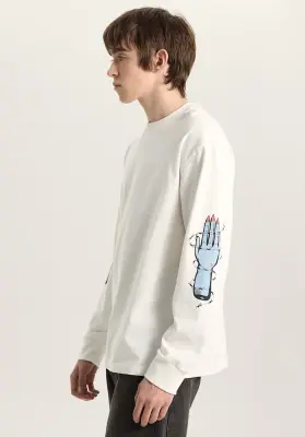 tee shirt vans manches longues dayana zombie – egret — photo 3