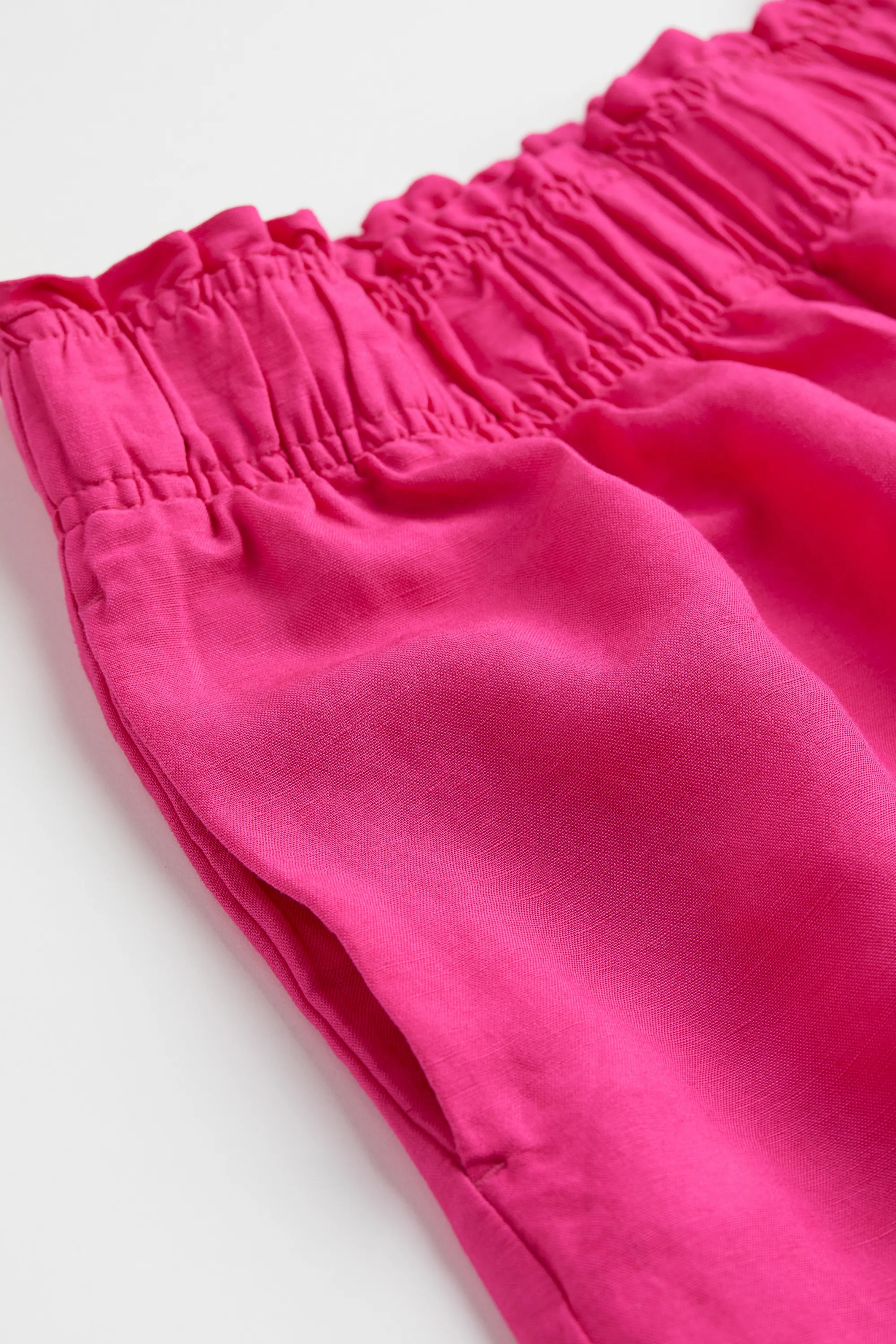 Short en lin mélangé - Rose cerise