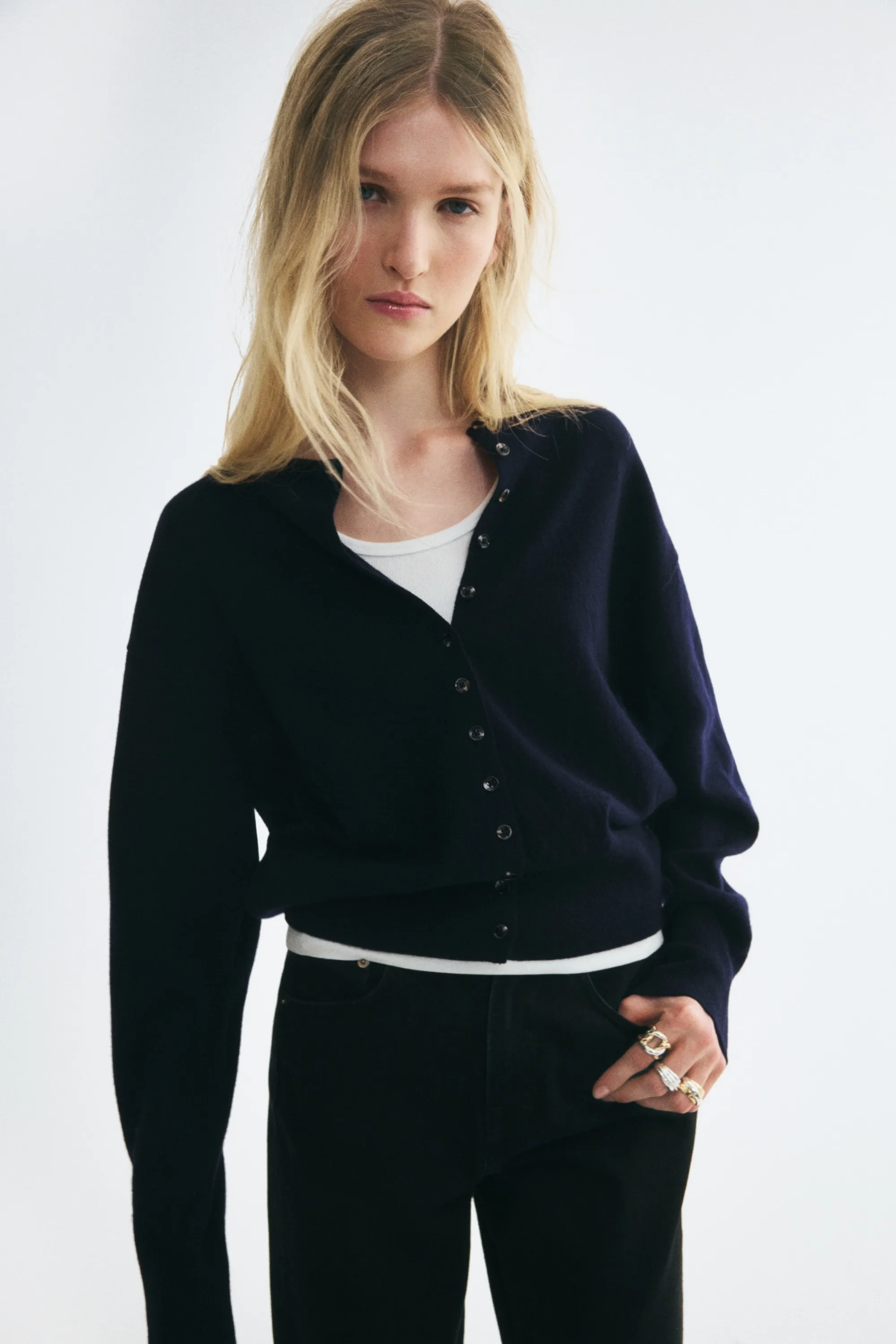 Gilet en laine - Bleu marine