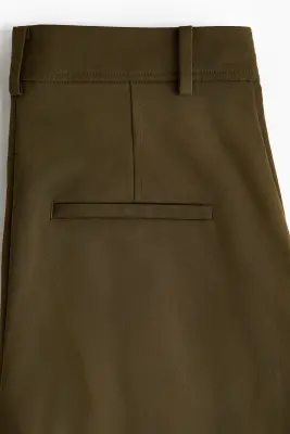 Pantalon large - Vert kaki foncé — photo 4