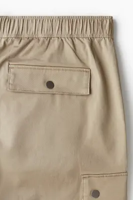 Pantalon cargo Loose Fit - Beige — photo 1