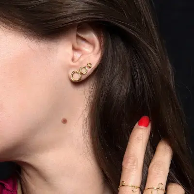 Boucles d'oreilles Inkathazo 025 – Laure Mory Bijoux — photo 2