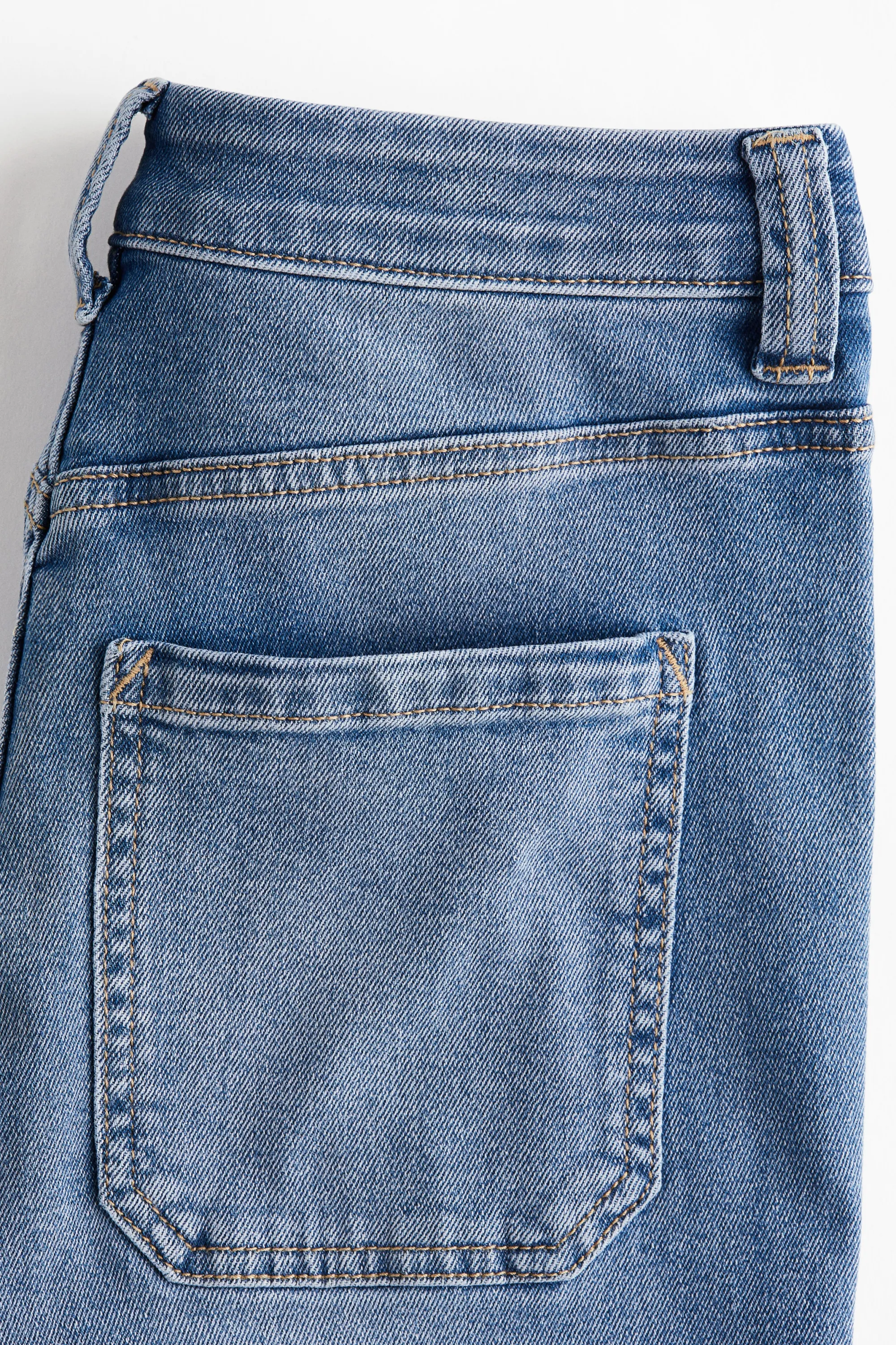Flared High Jeans - Bleu denim