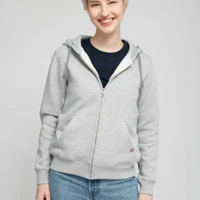 Hoodie zippé gris Philippine — photo 1